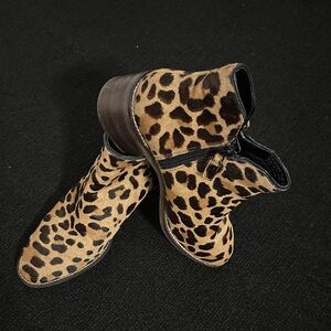 Cole Haan Leopard Print Ankle Booties